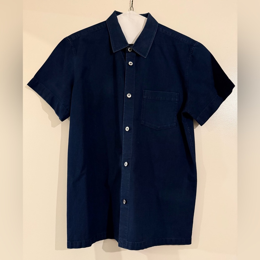 A.P.C. Dark Blue Casual Button Down Shirt